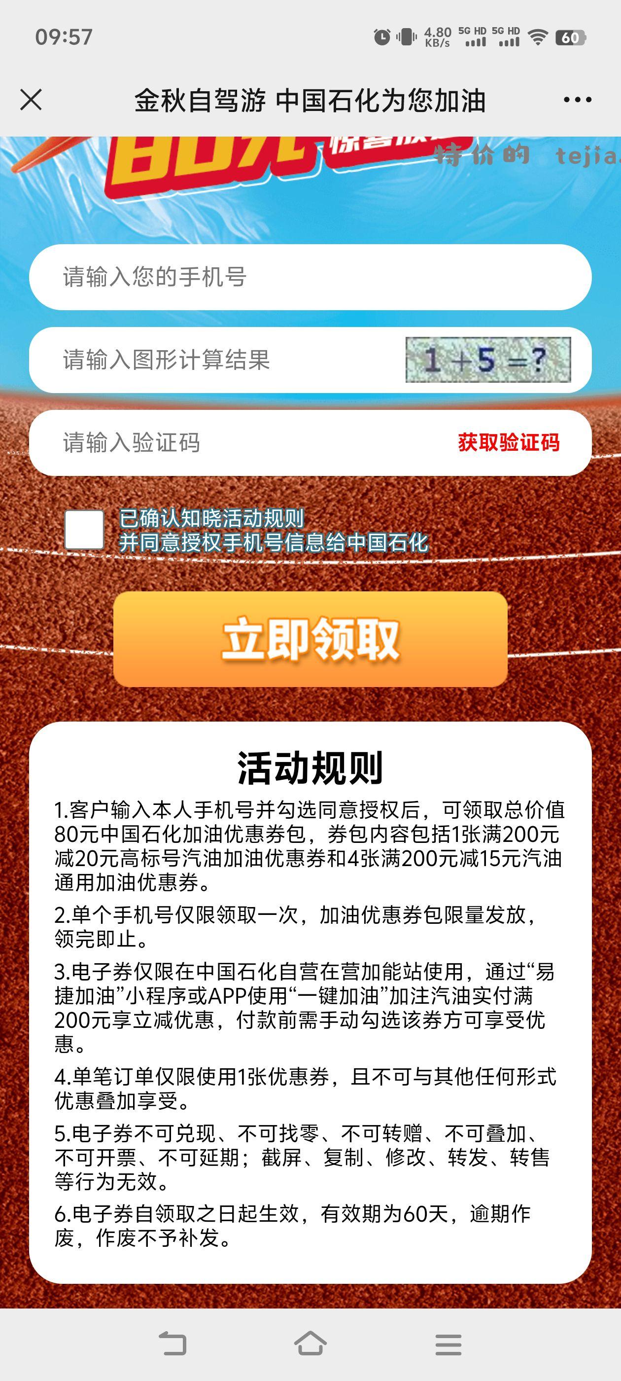 中石化加油券通用200-15*4 高标号200-20*1 - 特价的